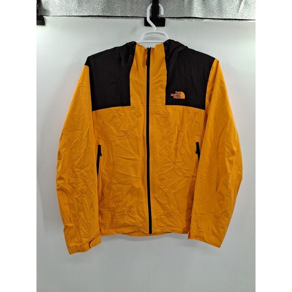 The North Face Mens Yellow And Black Windwall windbreaker.